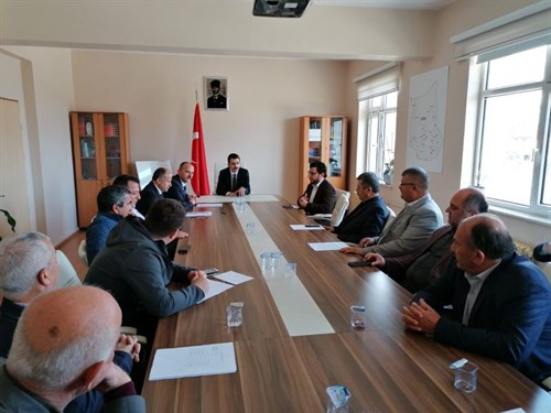 Muhtarlar Toplantımız Kaymakamlık Toplantı Salonunda Yapıldı.